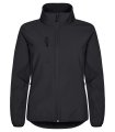 Dames Softshell Jas Clique Classic 0200915 zwart